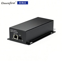 Injecteur PoE 60W 10/100/1000 Mbps 1 SFP + 1 adaptateur PoE 54V AC/DC pour caméras IP PoE CCTV / Sécurité