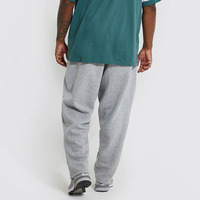Pantalon de jogging décontracté pour homme grande taille, mi-lourd, en coton biologique 100% de haute qualité, avec taille élastique, modèle vierge