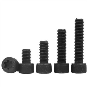 M3 M4 M5 M6 M8 M10 M12 12,9 Grado DIN912 Máquina <span class=keywords><strong>de</strong></span> óxido negro Torx Socket Head Cap Star Drive <span class=keywords><strong>Tornillos</strong></span> - Product Image 1