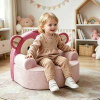 Fauteuil enfant en peluche douce, motif animal de dessin animé mignon, pour lecture et jeux dans la chambre ou la salle de jeux