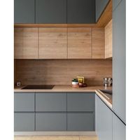 Bibliothèque modulaire d'angle Optima en bois massif optimisée avec armoire de présentation et panier à tiroirs