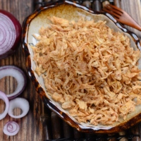 Oignons frits croustillants séchés en feuilles, vente en gros directe d'usine chinoise