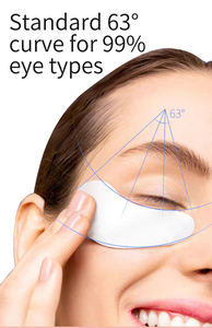 แผ่นรองตาซิลิโคนสีเขียวสีชมพูสีขาวแผ่นปิดตาสำหรับการต่อขนตา - Product Image 3