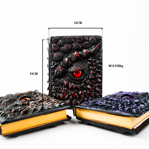 3D embossment carton cuốn sách Retro nhựa craftwork ác Rồng Mắt máy tính xách tay cho món quà - Product Image 4