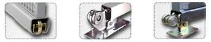 Puerta corredera hardware voladizo puerta rodillos y puerta carril de la pista - Product Image 5