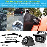 IPoster 10.36 "écran tactile DVR moniteur Bluetooth USB MP5 4ch 1080P 360 vue avant côté caméras de recul pour camion Rv Bus Van
