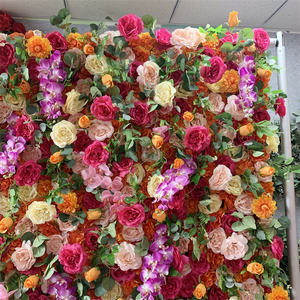 QSLH-SY0064 <span class=keywords><strong>rosa</strong></span> artificiale <span class=keywords><strong>rosa</strong></span> fiori parete fiore <span class=keywords><strong>rosa</strong></span> fondale parete per matrimonio, festa, scuola materna, stanza della neonata, casa - Product Image 2