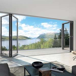 <span class=keywords><strong>Alucasa</strong></span>-puertas plegables interiores de vidrio, puertas plegables de aluminio con doble acristalamiento Ce europeo - Product Image 3