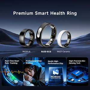 แหวนสมาร์ทติดตามสุขภาพ ECG ปี 2026 หน้าจอสัมผัส GPS สแตนเลส วัดอัตราการเต้นของหัวใจ วัดออกซิเจนในเลือด ควบคุมผ่านแอป กันน้ำ IP68 - Product Image 6