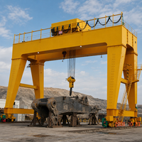 Pont roulant à double poutre extérieur avec chariot de levage électrique pour la manutention de marchandises et le déplacement de matériaux en usine et en entrepôt d'acier