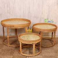 Table basse moderne en rotin écologique avec incrustation de nacre, design coquillage, table d'appoint, mobilier d'intérieur et d'extérieur