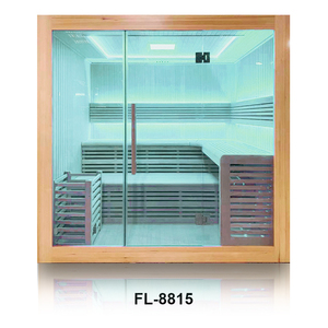 Sauna tradicional Baño de vapor de esquina Vapor de madera interior Sala de sauna para 4-6 personas - Product Image 3