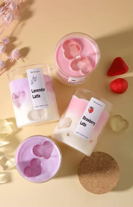 Bougie à café au lait sans fumée, faite à la main, écologique et personnalisée 2026, avec couvercle en liège, en cire de soja, cadeau pour la fête des mères et Noël - Product Image 5