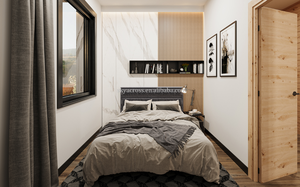 Casas prefabricadas de 2 dormitorios de montaje rápido, Villa pequeña, acogedora <span class=keywords><strong>casa</strong></span> prefabricada con sorbos/cabaña de troncos para vivir <span class=keywords><strong>en</strong></span> el <span class=keywords><strong>campo</strong></span> - Product Image 5