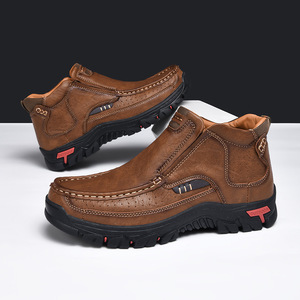2025 nouveaux hommes transfrontaliers pour Martin bottes chaudes grande taille <span class=keywords><strong>Chukka</strong></span> chaussures en cuir décontractées chaussons d'extérieur - Product Image 2