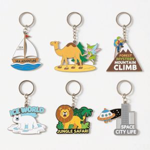 Design Custom Cartoon Metal Keychain Creative Gifts Cute Schoolbag Pendants - Product Image 2