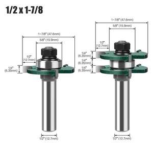 2 pièces de fraises à rainurer CNC à tige de 6 mm, fraises à rainurer en alliage pour machine de découpe - Product Image 1