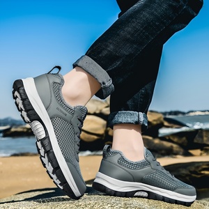 Chaussures de sport respirantes antidérapantes à lacets pour hommes, haute élasticité, confortables, pour l'été et l'hiver, style décontracté et tendance pour la randonnée - Product Image 5