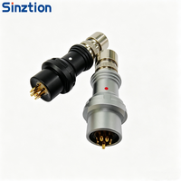 Connecteur auto-bloquant série F Push-Pull |   Prise métallique IP68 pour instrument d'inspection industrielle