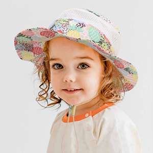 Sombrero de Pescador para Niños Pequeños, con Estampado de Playa, de Ala Ancha, Protección Solar, de Malla, para Bebés, Niños y Niñas - Product Image 5