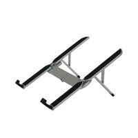 Nouveau support de tablette de bureau pliable en alliage d'aluminium 2025 avec réglage de la hauteur sur 6 niveaux et dissipation thermique pour un confort ergonomique