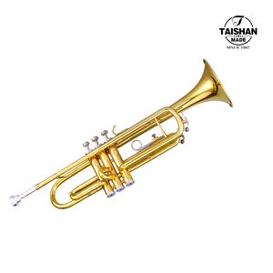 Trompeta Profesional <span class=keywords><strong>de</strong></span> Latón Lacado en Oro con Llave <span class=keywords><strong>de</strong></span> Cambio <span class=keywords><strong>de</strong></span> Tono y Boquilla 7C - Product Image 2