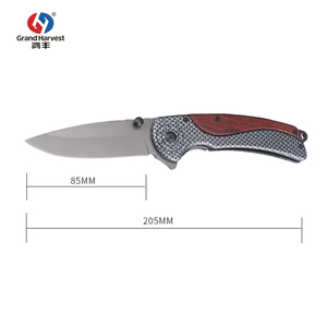 कपटी अंगूठे <span class=keywords><strong>Knobs</strong></span> लकड़ी संभाल के साथ सामरिक चाकू प्रतिवर्ती Pocketclip, काले-ऑक्साइड कोटिंग - Product Image 4