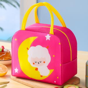 Vente en gros Prix le plus bas de jolis animaux Cartoon portable Snack boisson sac isotherme sac à lunch pour écoliers - Product Image 5