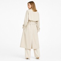 Trench-coat imperméable au-dessus du genou pour femme, coupe-vent décontracté
