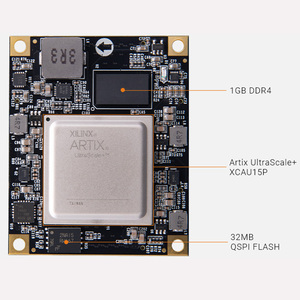 Placa de Desarrollo FPGA SoM ACAU15, AMD Xilinx Artix UltraScale+ XCAU15P, 1GB DDR4, 32MB QSPI Flash, PCIe Gen4 x4 - Product Image 2