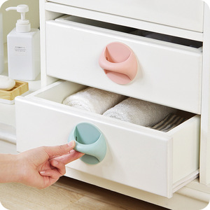 Creative mini home door and window handles plastic self-adhesive non-trace door handle wardrobe drawer wooden door glass handle