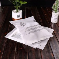 Emballage imprimé personnalisé Sac en PVC PE Sac d'emballage pour t-shirt Vêtements Emballage coulissant à fermeture éclair Sac en plastique à fermeture éclair pour vêtements
