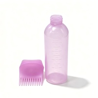 Bouteille applicatrice de teinture capillaire en plastique réutilisable de haute qualité, 170 ml (6 oz), avec peigne, pour salon de coiffure, vente en gros