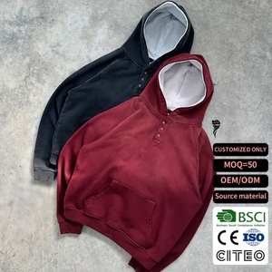 เสื้อฮู้ดดี้ทรงบ็อกซี่เนื้อนุ่มแบบซักแล้ว สวมใส่สบาย ขายดี พร้อมรับสั่งทำแบบหนาพิเศษ - Product Image 1