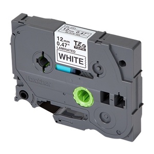 Amida 12mm <span class=keywords><strong>TZe</strong></span>-131 <span class=keywords><strong>TZe</strong></span>-<span class=keywords><strong>231</strong></span> compatible <span class=keywords><strong>ruban</strong></span> d'imprimante noir sur étiquette transparente et blanche - Product Image 2