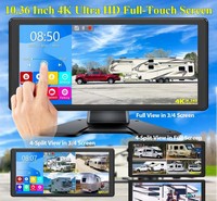 Sistem Perekam Video DVR Truk Layar Sentuh IPS 4K 9 Inci, Sistem Pemantauan Terpisah 2 Kanal, Sistem Perekaman Bus, IP68