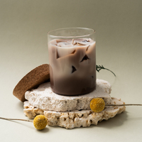 AIKUN Handgegossenes Mehrschichtiges Kaffee-Duft Gelkerzen-Set Schlafzimmer-Entspannung & Kaffee-Duft Liebhaber Kerzen-Geschenkset