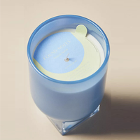 Bougies parfumées de luxe en cire de soja sans fumée, décoratives, avec pot en verre et coffret cadeau, pour les fêtes et les bars (vente en gros)