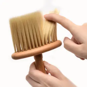 Многофункциональная щетка для тряпки автомобиля щетка для чистки волос щетка для чистки клавиатуры мягкая щетка ручной деревянный цвет логотип на заказ деревянная