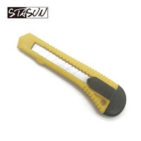 STASUN Couteau utilitaire de bonne qualité Coupeur à enclenchement de taille moyenne Lame de 18MM Couteau utilitaire de sécurité à portée de main