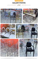 Chaise en acrylique transparente empilable pour événements, idéale pour mariages, banquets, hôtels et locations – Vente en gros