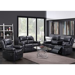 Fauteuils inclinables en cuir, nouveau design, en promotion - Product Image 5