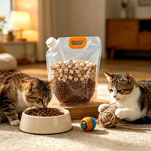 Disponible en Stock: Bolsa con Boquilla de 2.5L para Alimento Seco de Cachorros y Gatitos, Grado Alimenticio - Product Image 1