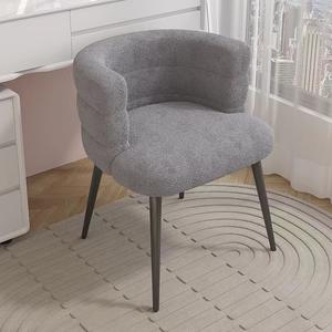 Sillón de Lana Mia Lamb, Sillón Individual para Sala de Estar, Dormitorio, Balcón, Silla de Maquillaje Informal, Taburete para Tocador - Product Image 5