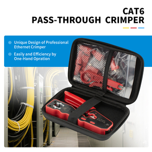 Rede Ethernet RJ45 8P8C Cable Crimper Cat5e Cat6 RJ45 Pass Through <span class=keywords><strong>Tool</strong></span> para RJ11 RJ12 para fiação de rede - Product Image 2