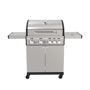 <span class=keywords><strong>Barbecue</strong></span> au <span class=keywords><strong>gaz</strong></span> propane commercial à 4 brûleurs, moderne, portable, chariot de cuisine extérieur, commande tactile intérieure, allumage automatique, sécurité de la flamme - Product Image 2