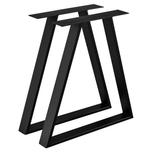 Patas de mesa de comedor de Metal resistente MBQQ decoración rústica 28 \ "altura 35 \" tubo cuadrado ancho patas modernas industriales patas de muebles - Product Image 4