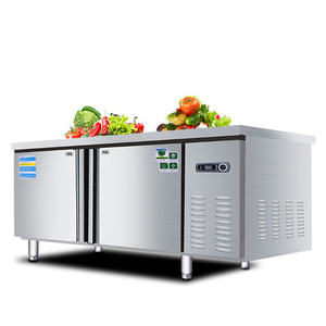 <span class=keywords><strong>Congélateur</strong></span> horizontal commercial à double température pour la conservation des aliments, intégré, 2 portes, étagères réglables - Product Image 5