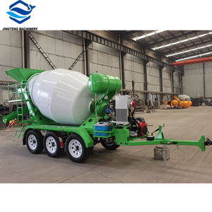 Remolque Personalizado de 1/2/<span class=keywords><strong>3</strong></span> <span class=keywords><strong>Ejes</strong></span> con Mezcladora de Concreto Autocargable, Tanque de Remolque con Descarga Automática, Camión Mezclador de Cemento con Tambor Basculante - Product Image 2