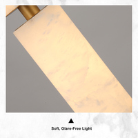 Lampe murale haut de gamme en cuivre massif et albâtre naturel avec LED, design moderne pour salon, chambre à coucher, décoration d'escalier